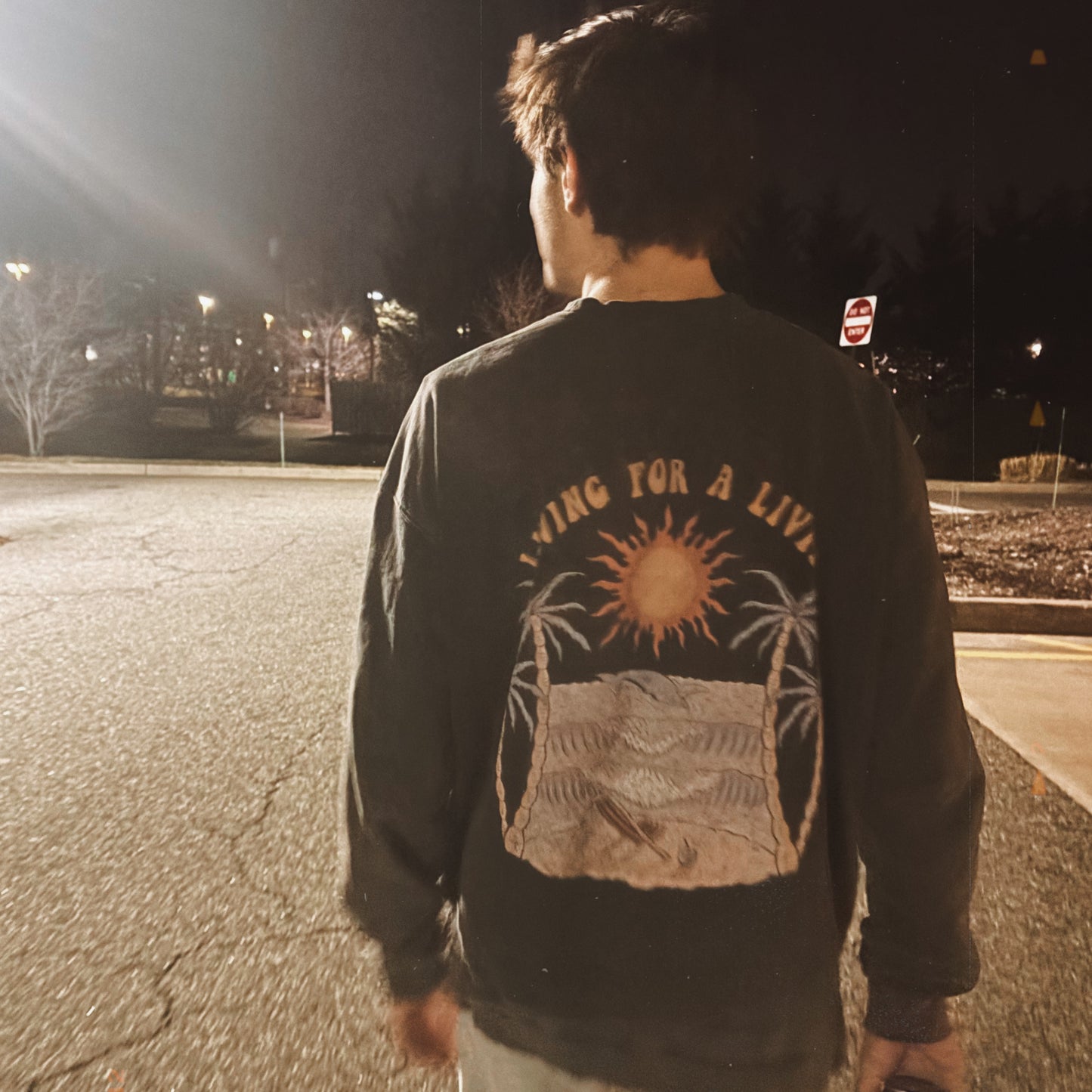 L4L Washed Effect Classic Crewneck